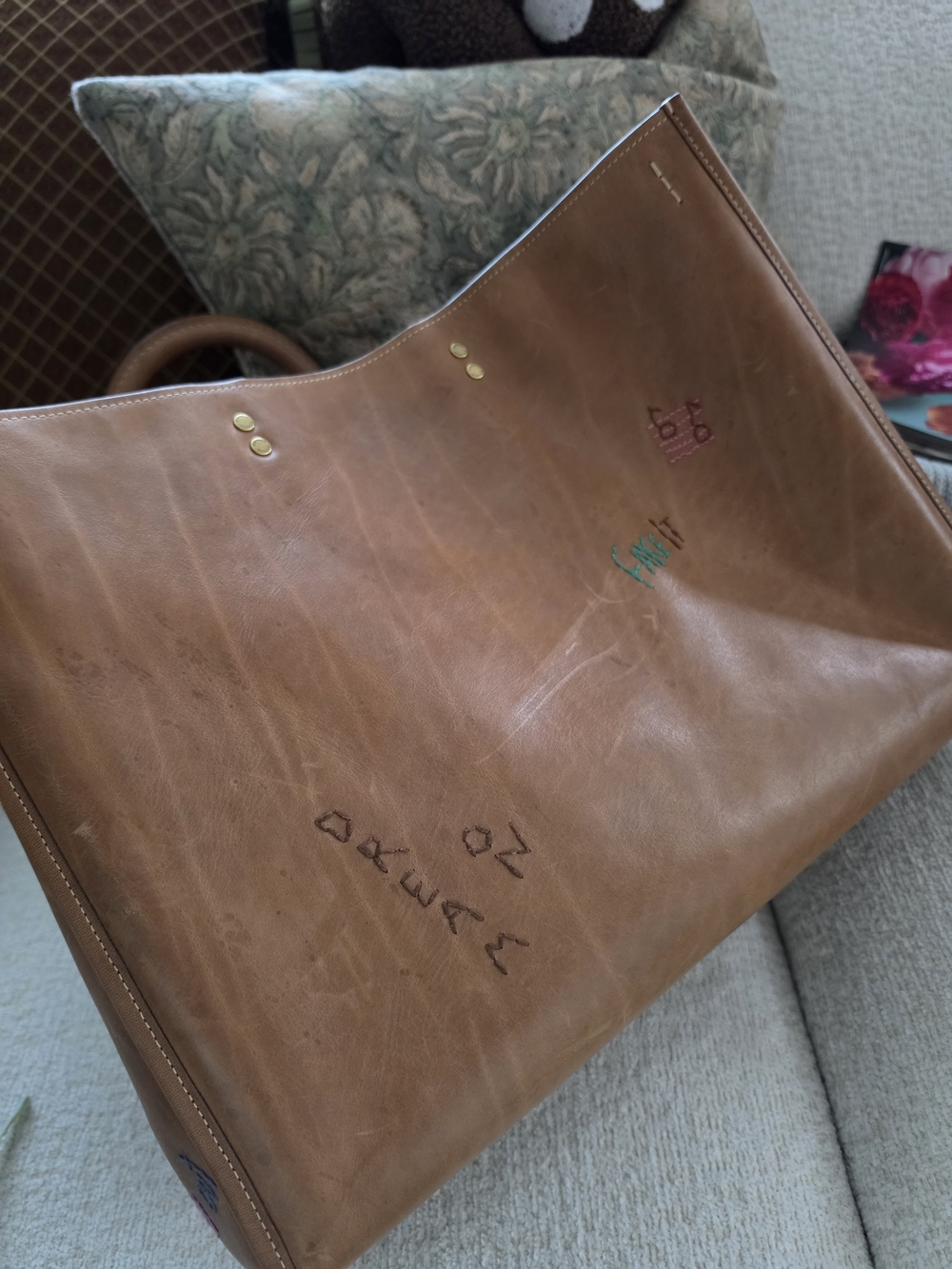 Coach Rogue 39 “Unicorn” Leather Bag – Rare Diary Doodle Embroidery – Limited Ed - Picture 8 of 16